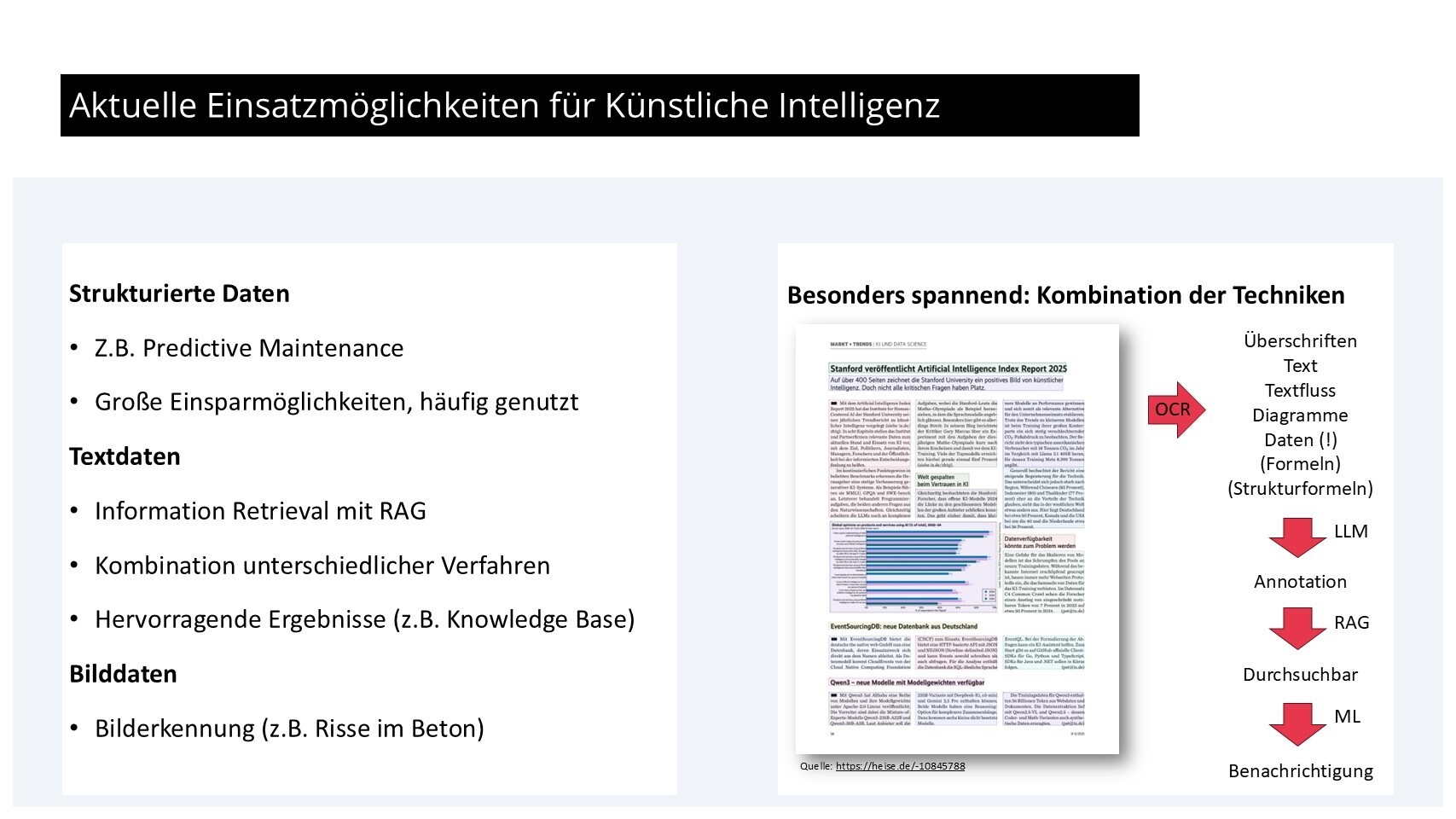KI Einsatzmöglichkeiten